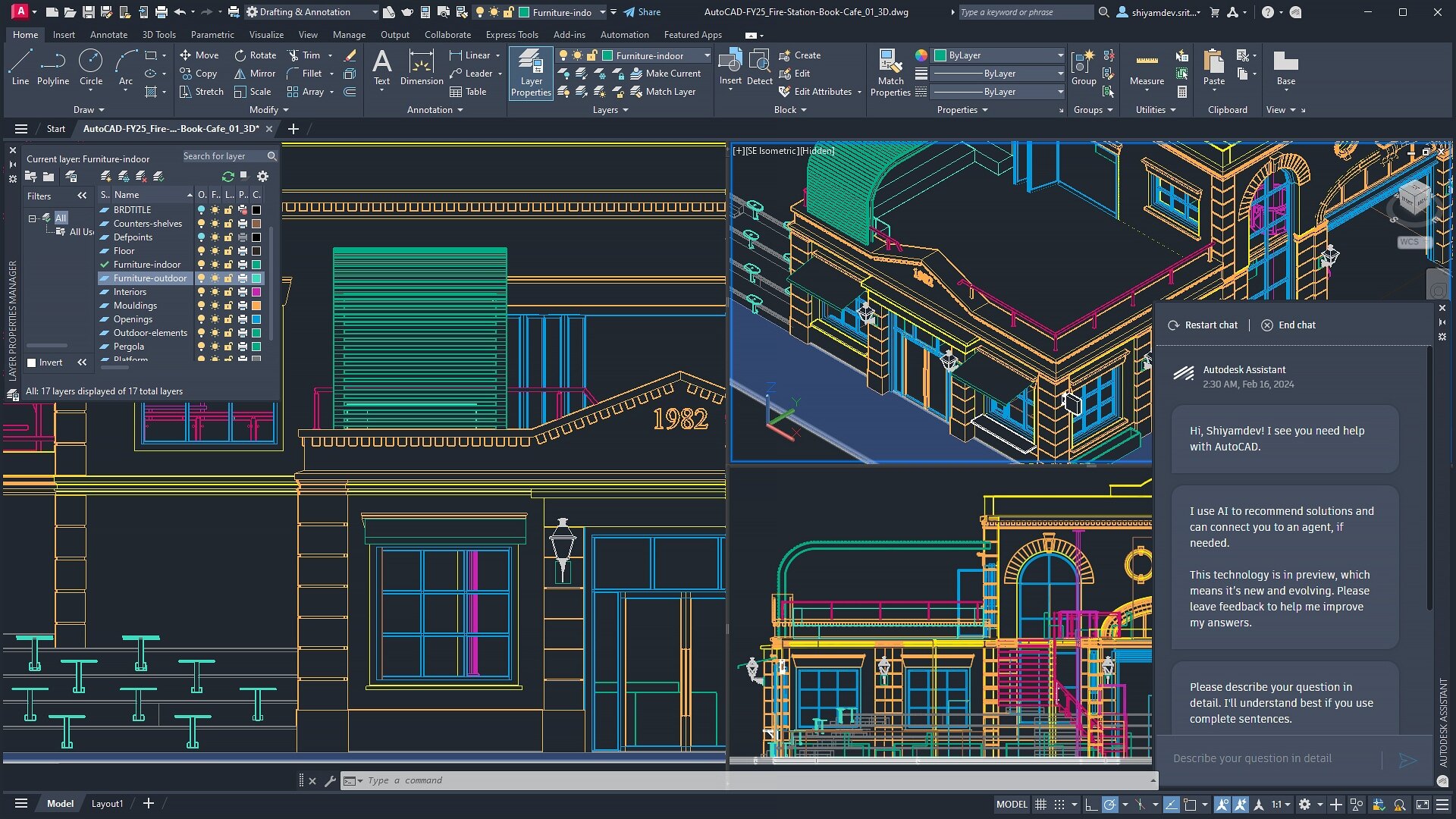 inside of a building designed on autodesk