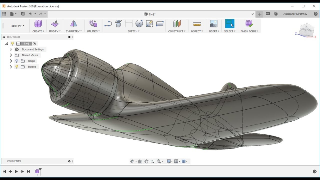 Aerospace design in Fusion 360