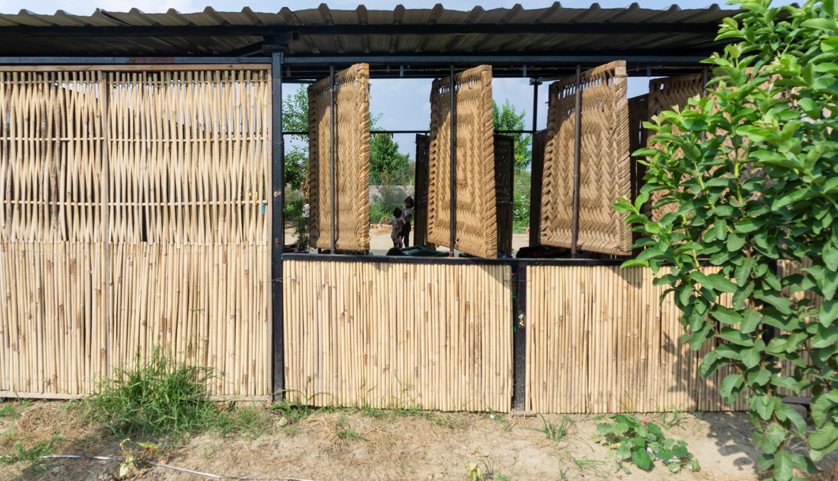 A bamboo school