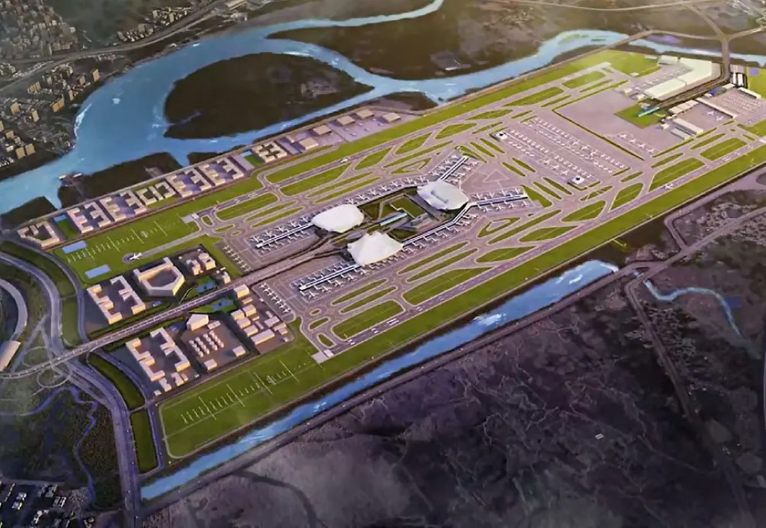 navi mumbai airport runway