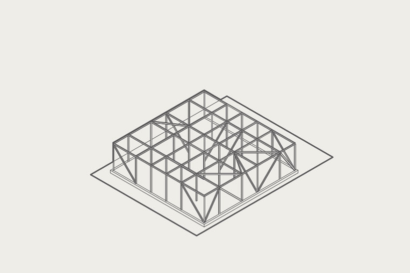 A gif of architectural diagrams showing different building forms with human figures