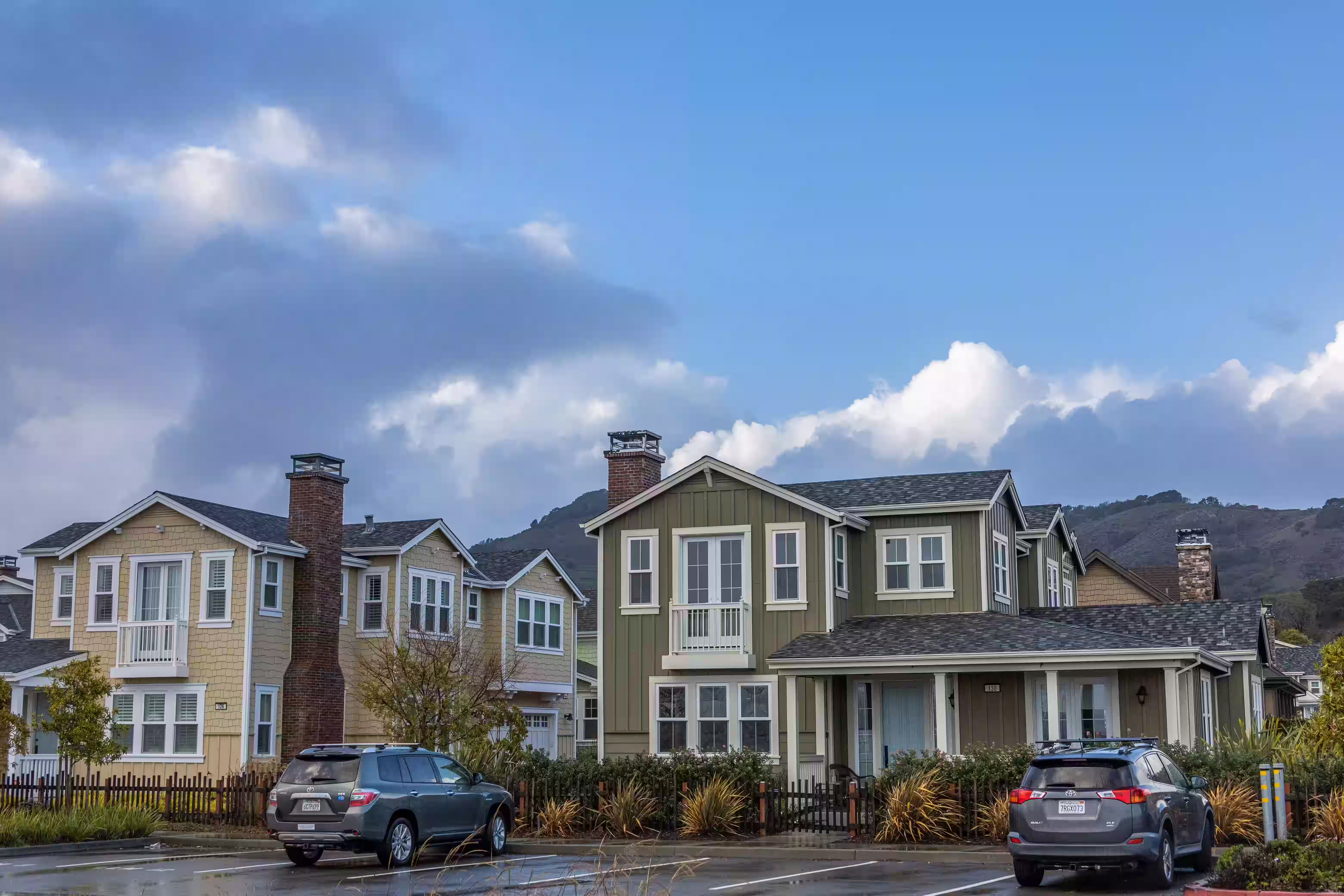 Custom family homes in the suburbs